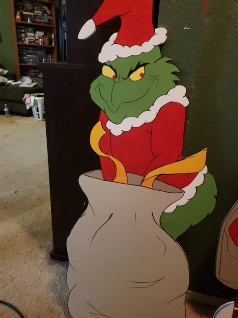 Grinch cut out - Bring the classic book to life in your home with these nostalgic Grinch Christmas Favourite Cutouts ($25).